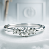 925 Sterling Silver Cubic Zirconia Ring – Romantic Gift to Her