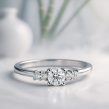 925 Sterling Silver Cubic Zirconia Ring – Romantic Gift to Her