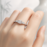 925 Sterling Silver Cubic Zirconia Ring – Romantic Gift to Her