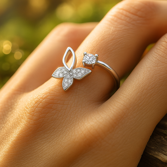 925 Sterling Silver CZ Ring – Gift for Her with Lab Certification