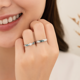 925 Silver Couple Rings – Personalized Gift for Her & Him