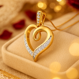 "925 Sterling Silver Gold-Plated Pendant – Elegant Daily Wear Jewelry for Women"