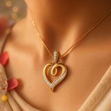 "925 Sterling Silver Gold-Plated Pendant – Elegant Daily Wear Jewelry for Women"