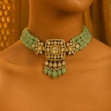 "925 Sterling Silver Necklace – Emerald Green Cubic Zirconia Pendant for Women"