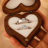 925 Sterling Silver Couple Rings with CZ – Personalized Gift for Engagement or Anniversary