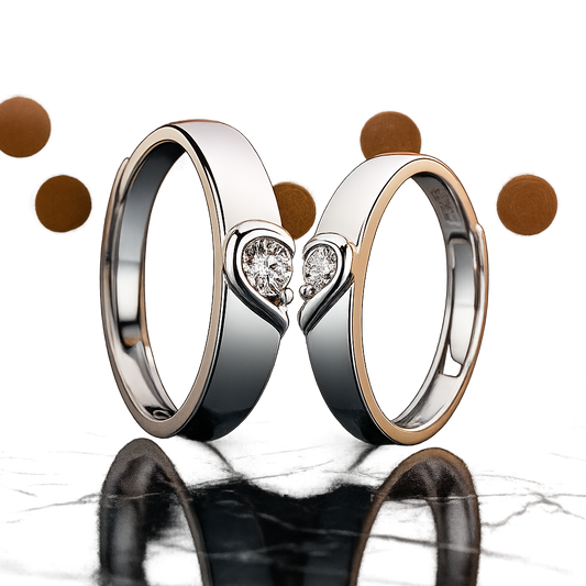 925 Silver Heart Rings – Trendy Couples Jewelry