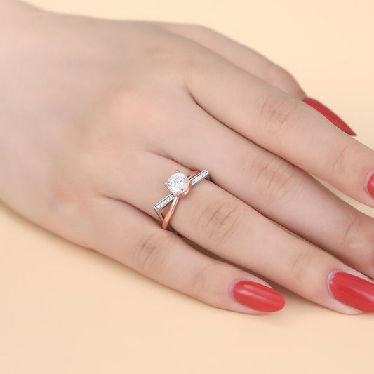 925 Sterling Silver Round Moissanite  Timeless Elegance for Every Occasion