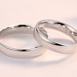 925 Sterling Silver Couples Rings – Matching Band Promise Rings for Him & Her