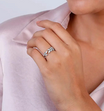 Elegant 925 Silver Zirconia Ring – Engagement or Anniversary Gift