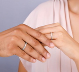 Silver Couple Rings – Matching Rings for Couples | Anniversary Gift
