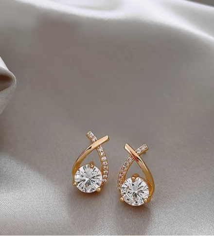 925 Sterling Silver Cubic Zirconia Earrings Gift for women