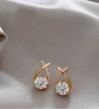 925 Sterling Silver Cubic Zirconia Earrings Gift for women