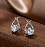 925 Sterling Silver Cubic Zirconia Earrings Gift for women