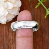 Polished Sterling Silver Adjustable Open Band Ring – Unisex Minimal Design