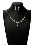925 Sterling Silver Cubic Zirconia Wedding Necklace Set – Perfect Gift for Her