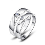 925 Silver Heart Rings – Trendy Couples Jewelry