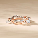 925 Sterling Silver Round Moissanite  Timeless Elegance for Every Occasion