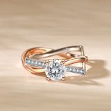 925 Sterling Silver Round Moissanite  Timeless Elegance for Every Occasion