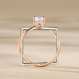 925 Sterling Silver Round Moissanite  Timeless Elegance for Every Occasion