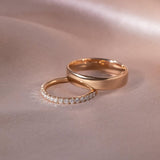 925 Sterling Silver Ring Cubic Zirconia Ring Couple Ring Gift For Women