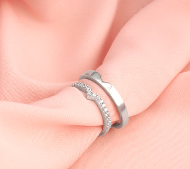 Silver Couple Rings – Matching Rings for Couples | Anniversary Gift