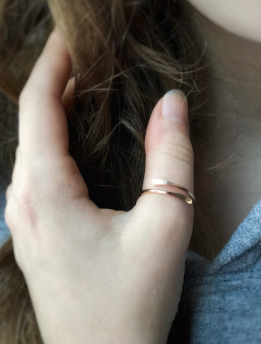 925 Sterling Silver Style Unique Designs Ring Lovers Adjustable Ring Gift To Her