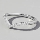 925 Sterling Silver Round Moissanite Ring Gift To Her
