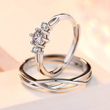 Valentine Couple Rings – 925 Silver Love Jewelry Gift