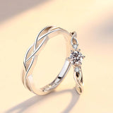 Valentine Couple Rings – 925 Silver Love Jewelry Gift