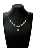 925 Sterling Silver Cubic Zirconia Wedding Necklace Set – Perfect Gift for Her